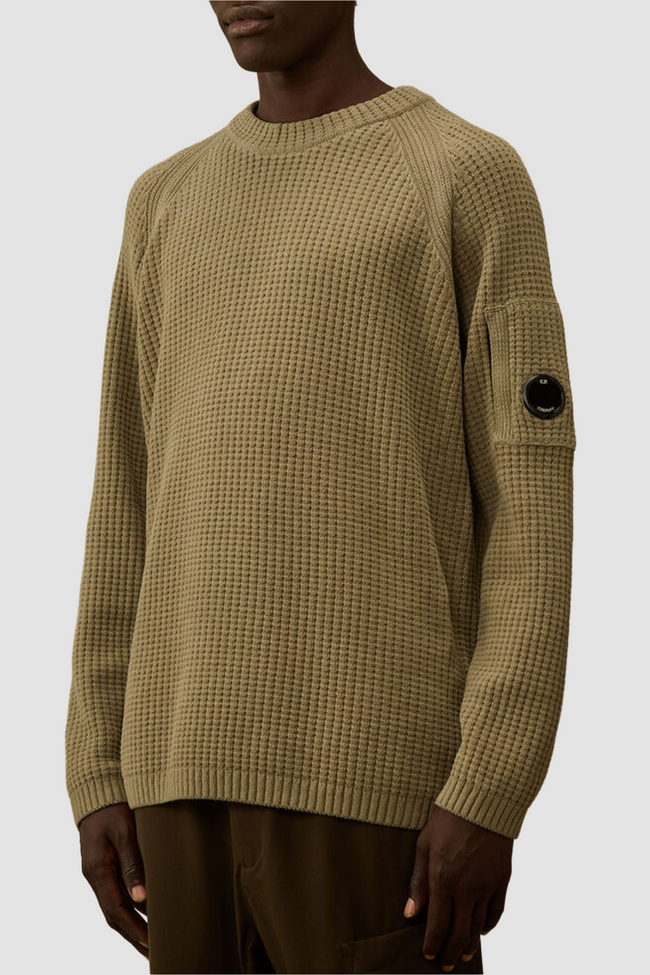 C.P. Company 023A Chenille Crewneck Sweater - Grey