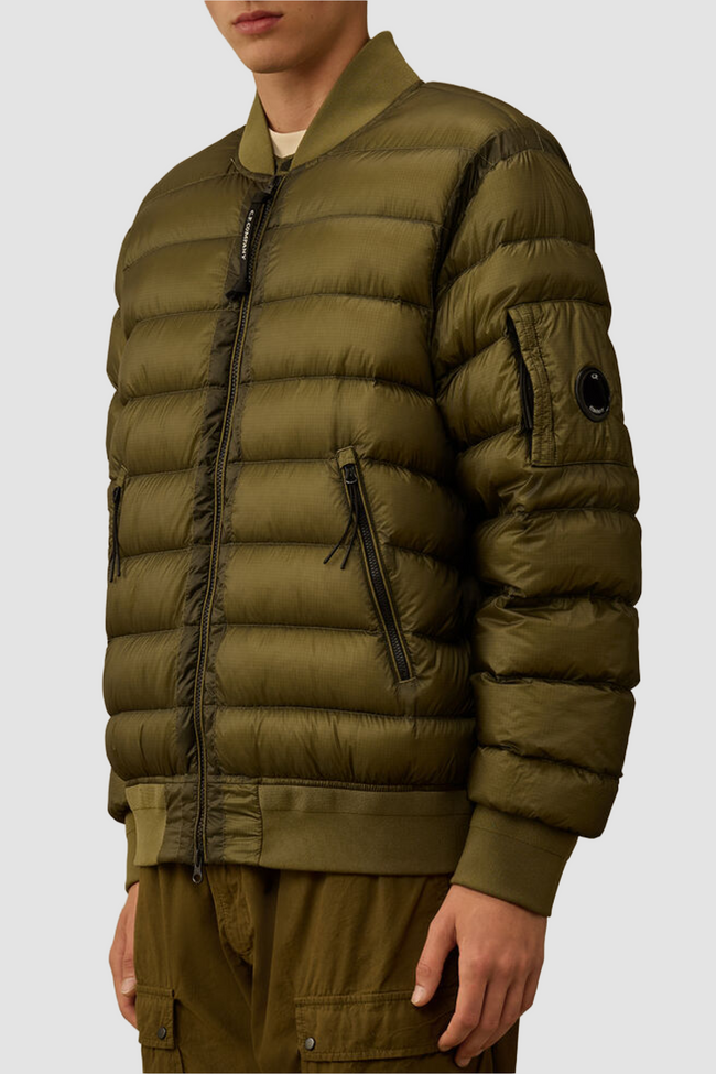 C.P. Company Mens Down Bomber 001A DD-Shell - Green