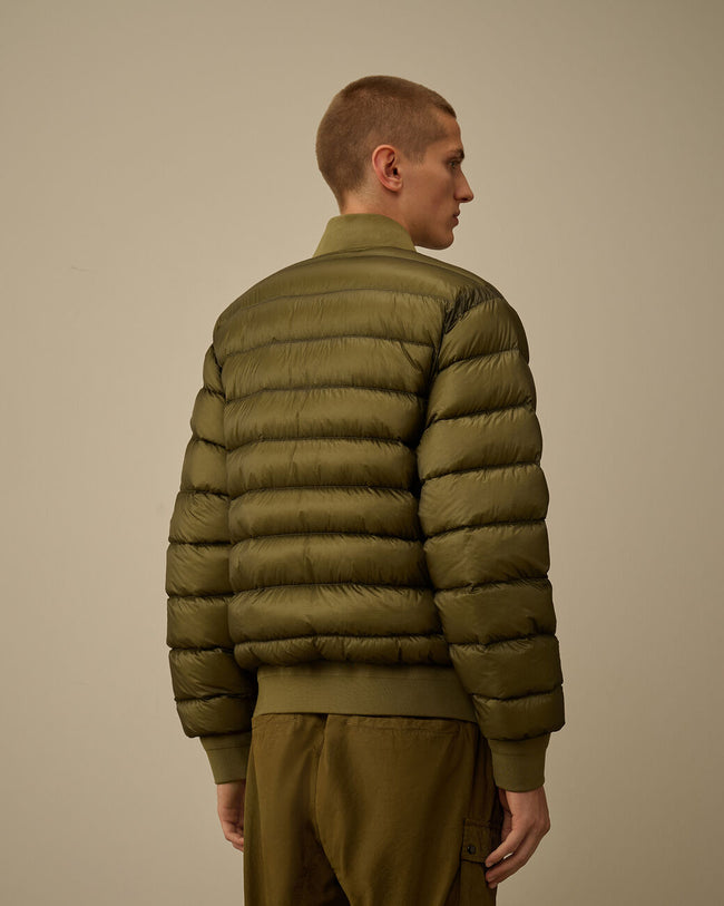C.P. Company Mens Down Bomber 001A DD-Shell - Green