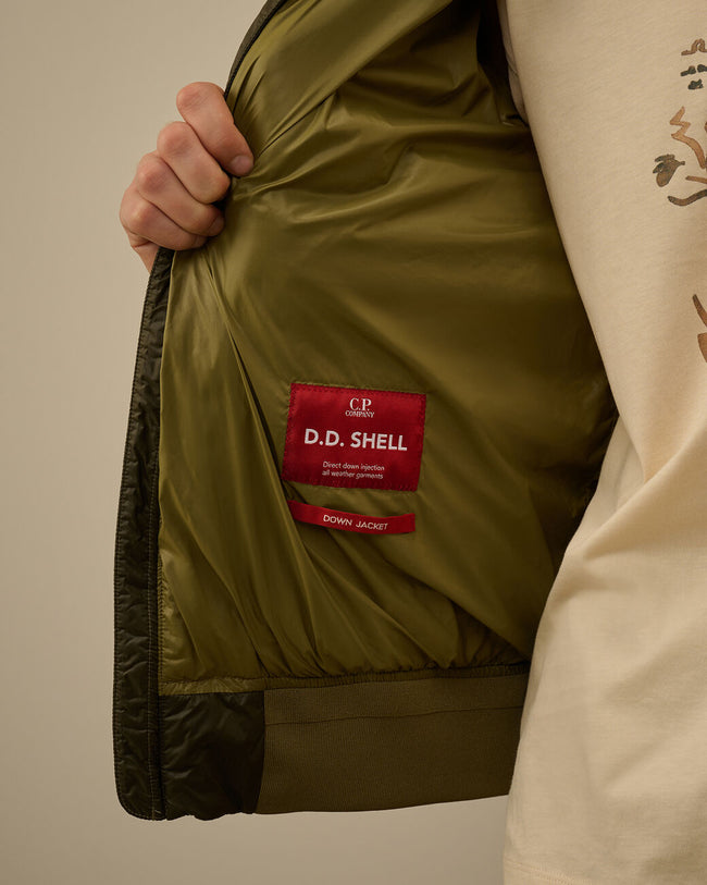 C.P. Company Mens Down Bomber 001A DD-Shell - Green