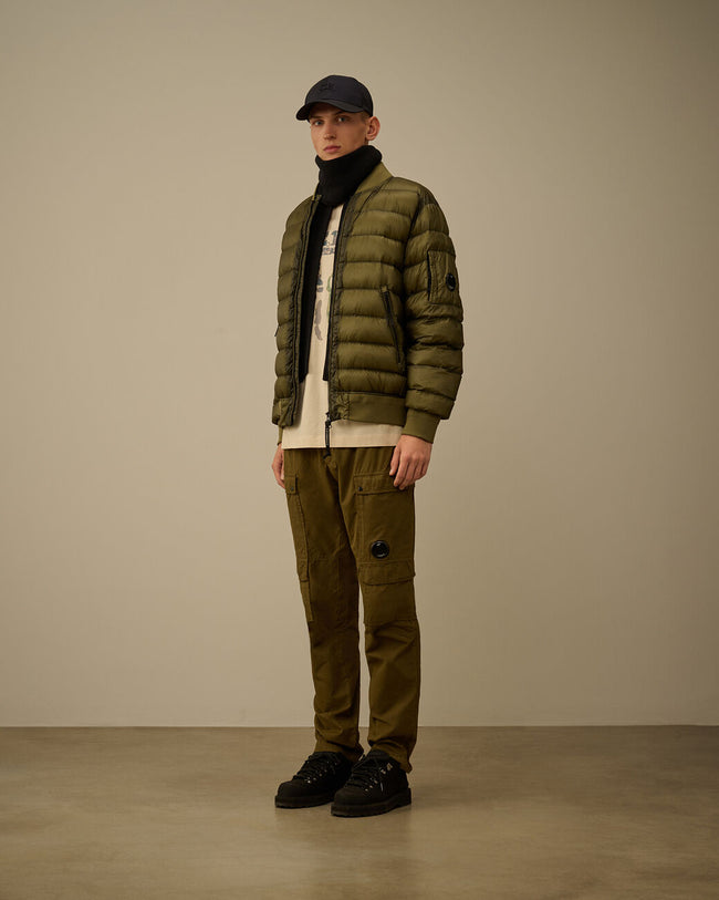 C.P. Company Mens Down Bomber 001A DD-Shell - Green