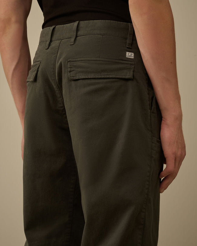 C.P. Company 067A Stretch Sateen Loose Cargo Pants - Grey