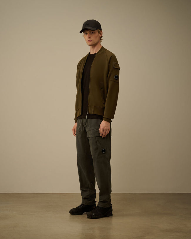 C.P. Company 067A Stretch Sateen Loose Cargo Pants - Grey