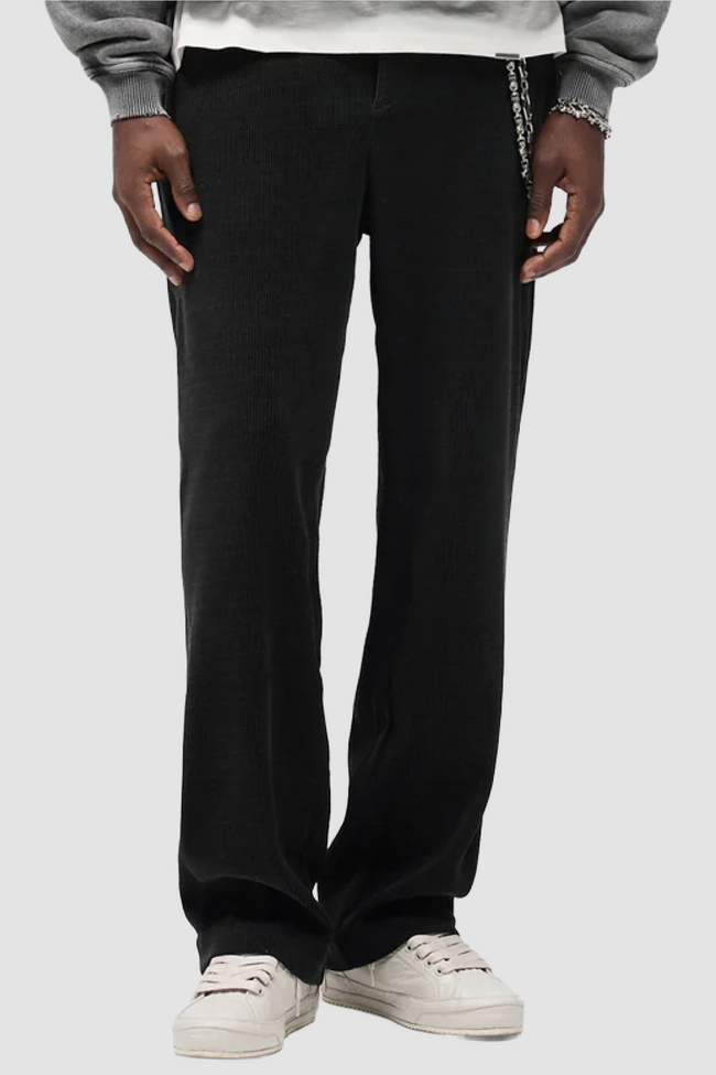 Represent Ribbed Hybrid Pants - Washed Black