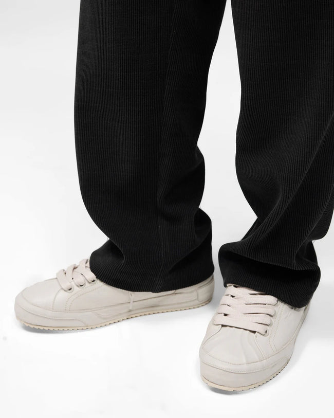 Represent Ribbed Hybrid Pants - Washed Black
