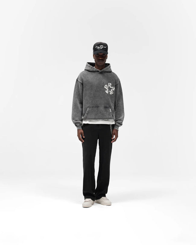 Represent Ribbed Hybrid Pants - Washed Black