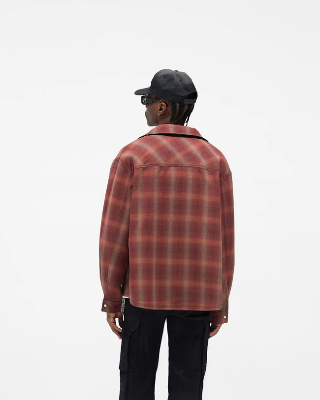 Represent Bonded Reversible Check Shirt - Nero Brown