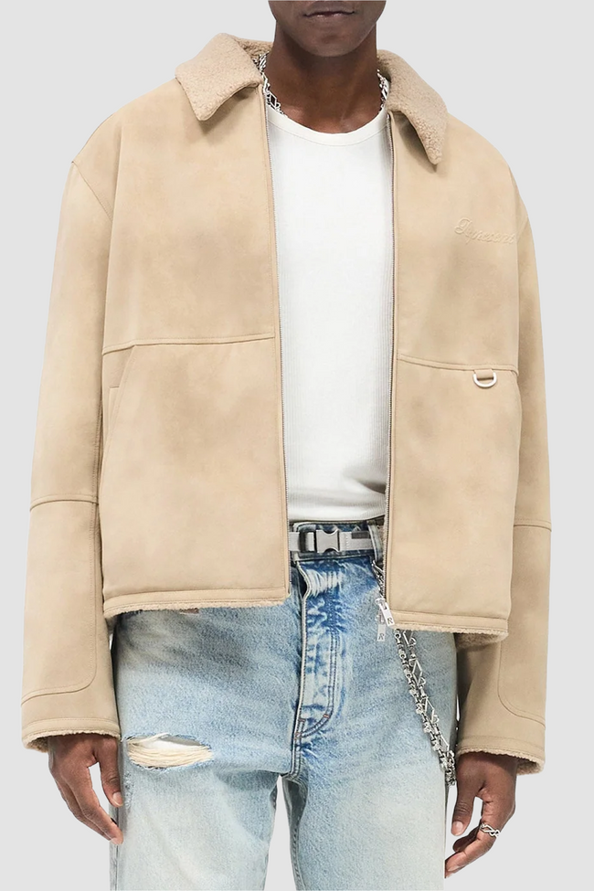 Represent Faux Shearling Jacket - Cafe