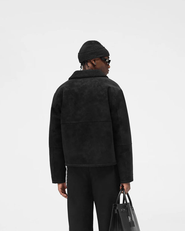 Represent Faux Shearling Jacket - Black