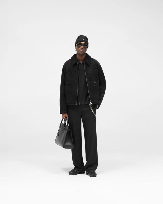 Represent Faux Shearling Jacket - Black