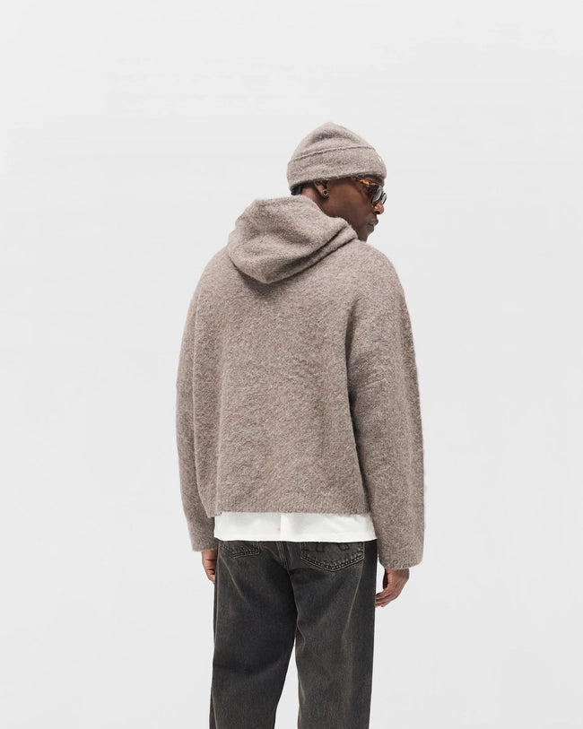 Represent Textured Borg Hoodie - Nero