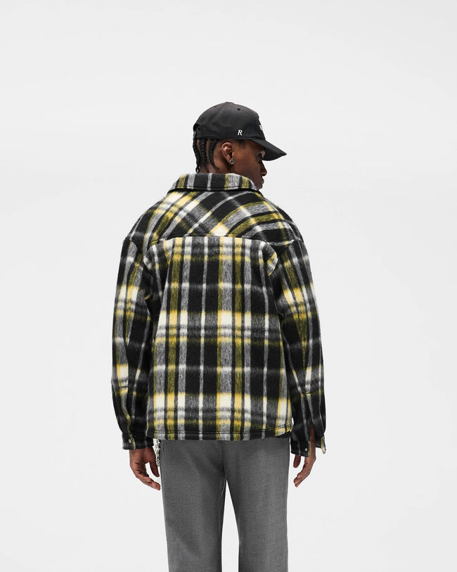 Represent Textured Overshirt - Jet Black