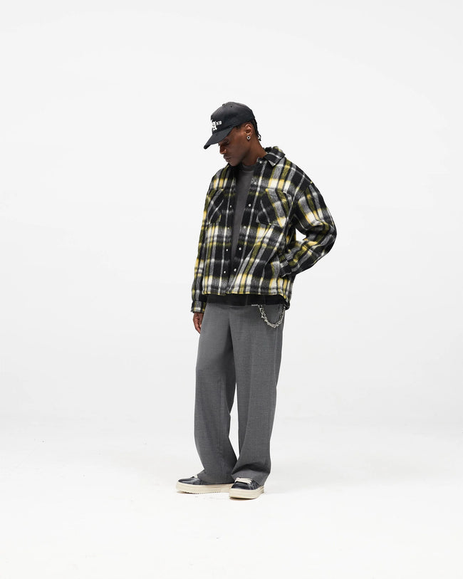 Represent Textured Overshirt - Jet Black