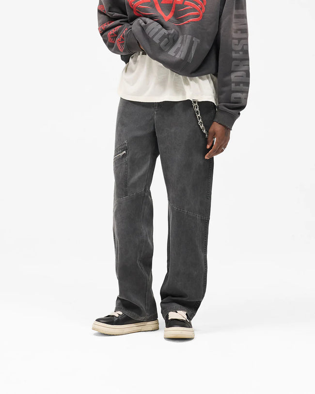 Represent Workwear Pants - Washed Black