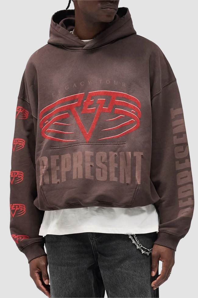 Represent Reversible Living Legacy Tour Hoodie - Nero Brown