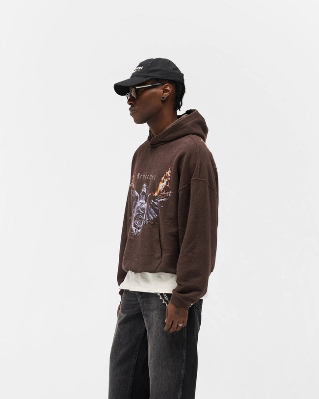 Represent Reversible Living Legacy Tour Hoodie - Nero Brown
