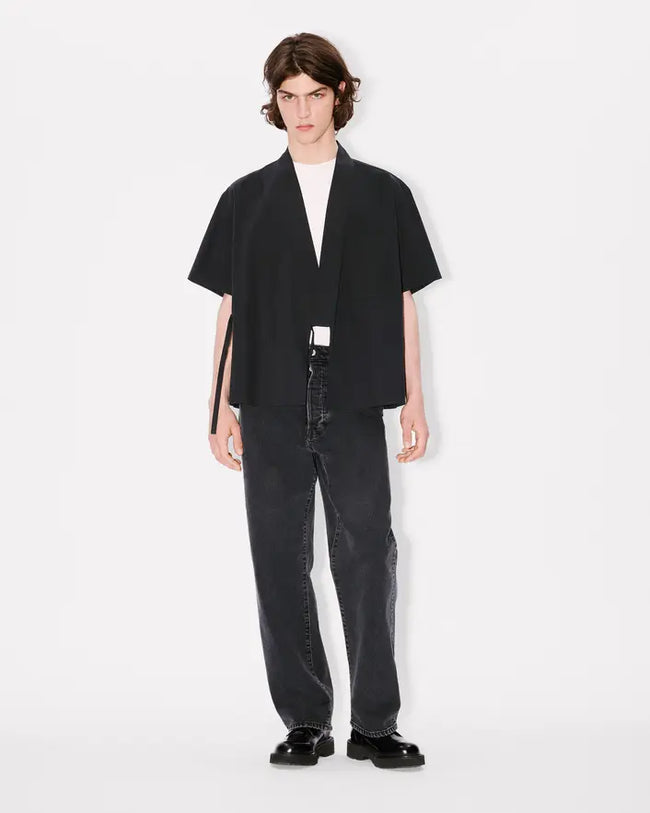 Kenzo Kimono Short Sleeve Shirt - Black