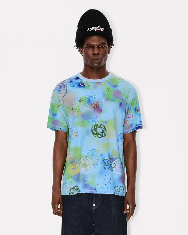 Kenzo x Futura 2000 Reversible Tee - Light Blue