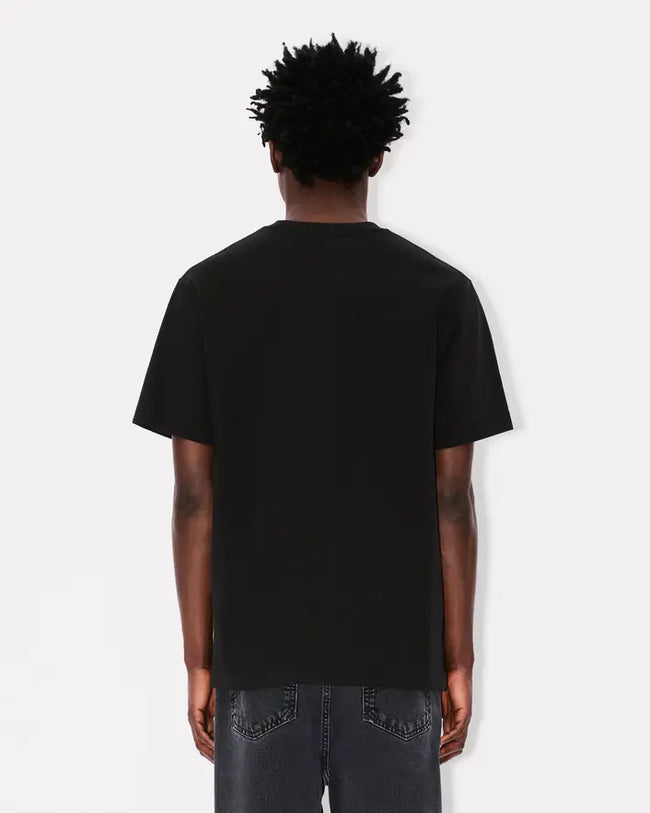 Kenzo Happy Tiger Embroidered Tee - Black