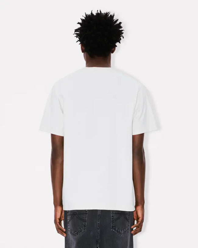Kenzo Happy Tiger Embroidered Tee - Off White