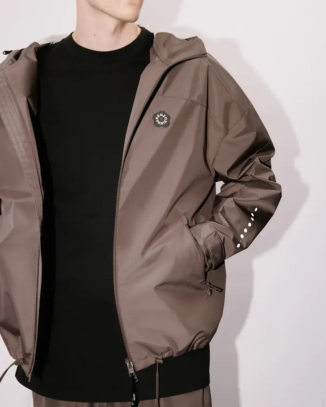 Kenzo Boke Flower 2.0 Windbreaker Jacket - Taupe