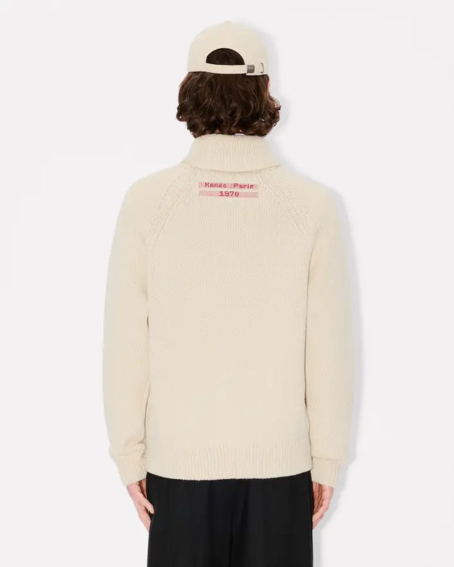 Kenzo City Embroidered Knit Cardigan - Off White