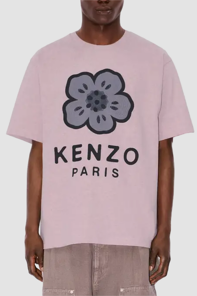 Kenzo 'Boke Flower' Embroidered Tee - Rose