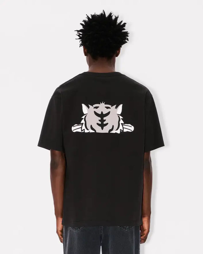 Kenzo Happy Tiger Oversized Tee - Black