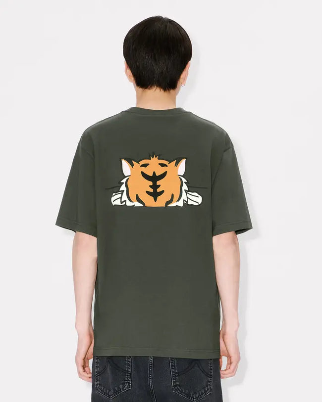 Kenzo Happy Tiger Oversized Tee - Khaki