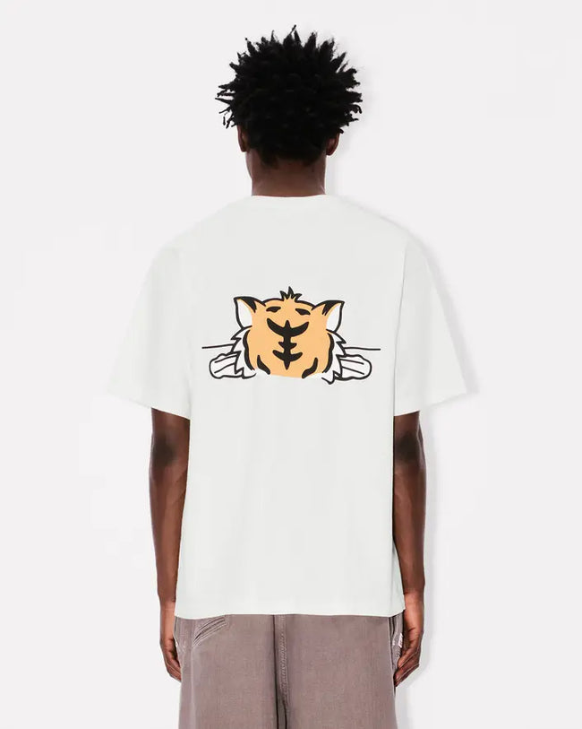 Kenzo Happy Tiger Oversized Tee - Off White