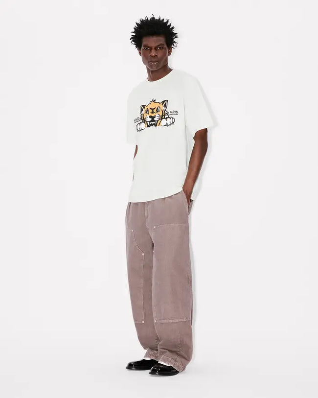 Kenzo Happy Tiger Oversized Tee - Off White