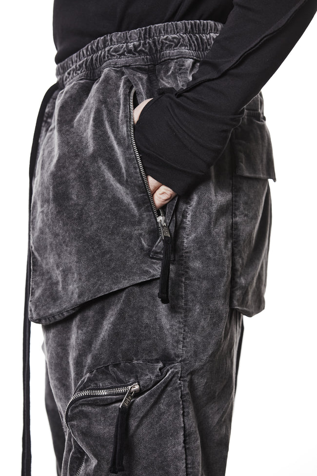 thom/krom MP21 Velvet Cargo Pants - Used Grey