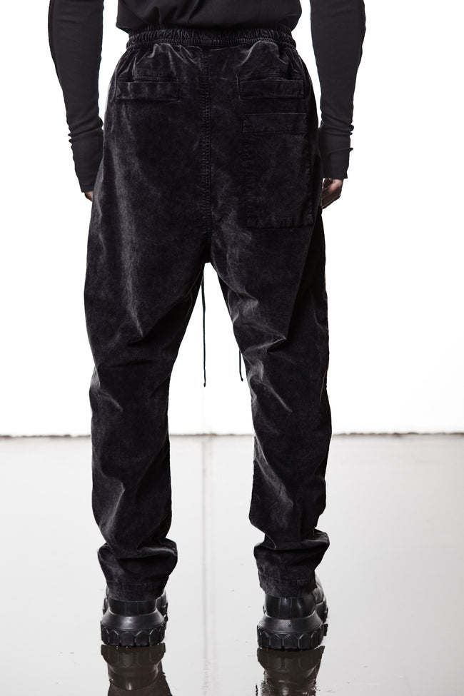 thom/krom MP16 Velvet Low Crotch Pants - Black