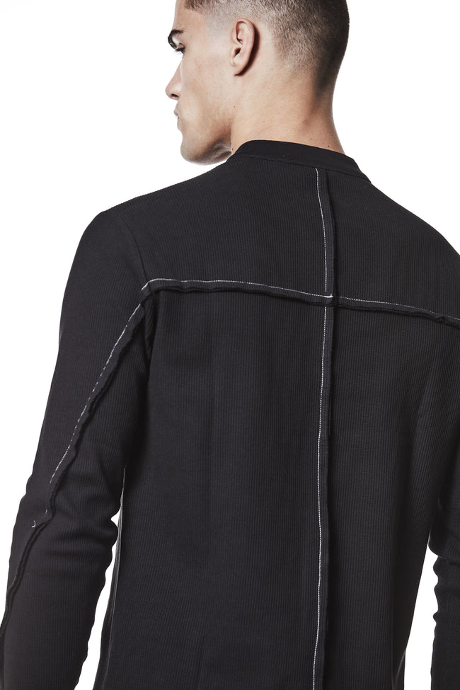 thom/krom M TS 894 Stand Up Collar Shirt - Black