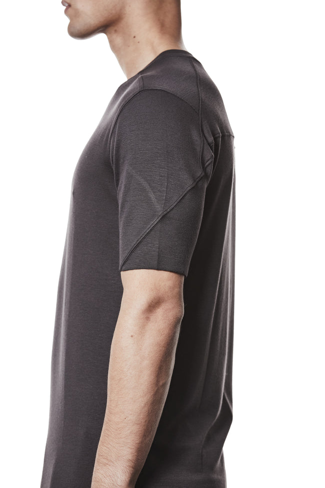 thom/krom M TS 890 Basic Round Neck Tee - Night Brown