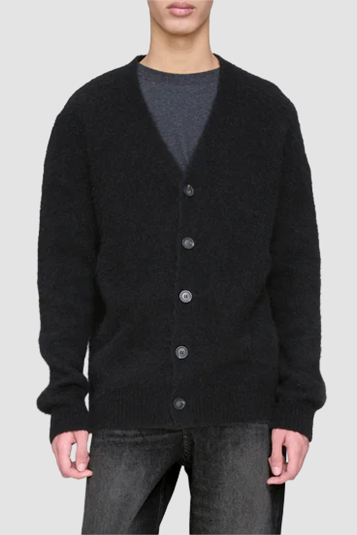 1994 A.P.C. ウールニットカーディガン フランス製 ブラック A.P.C. Davis Cardigan Sweater - Black - Due West