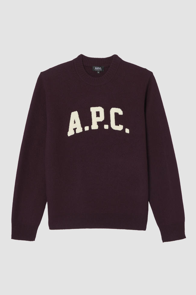 A.P.C. Jay Pullover Sweater - Burgundy