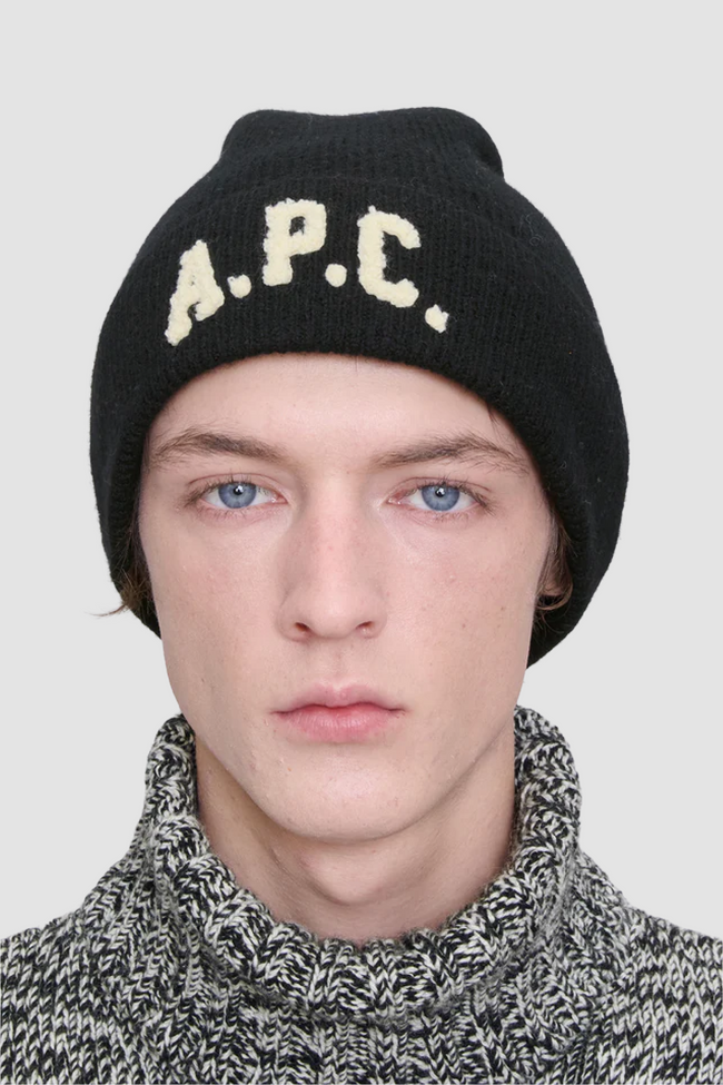 A.P.C. Axel Bonnet Beanie - Black