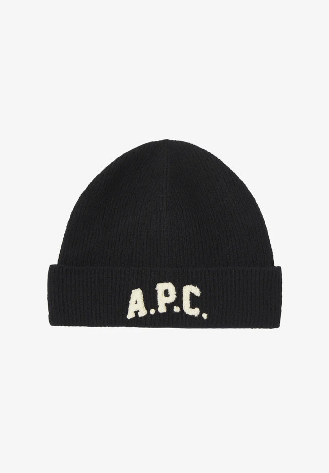 A.P.C. Axel Bonnet Beanie - Black