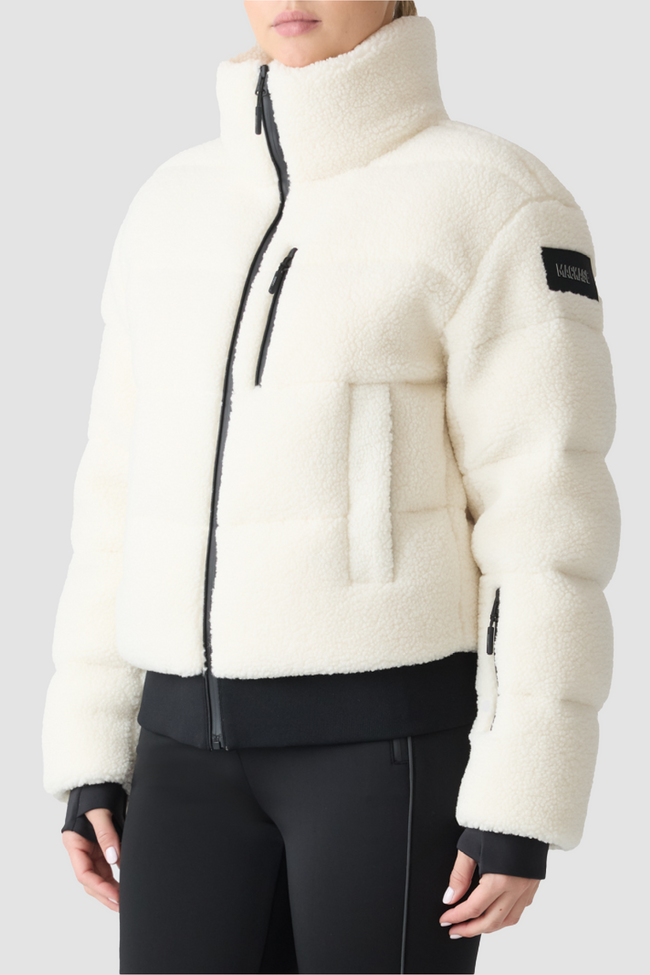 Mackage Womens Down Bomber Anaya - Cream