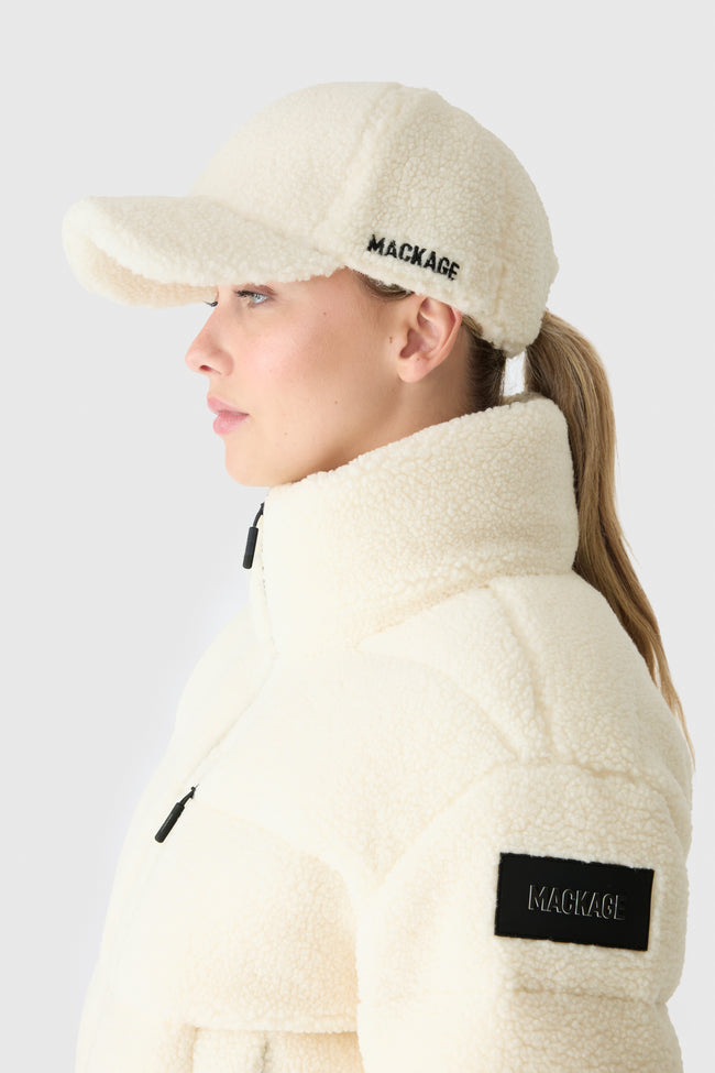 Mackage Womens Down Bomber Anaya - Cream