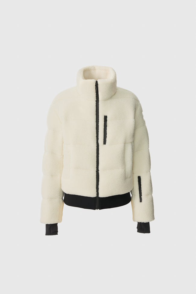 Mackage Womens Down Bomber Anaya - Cream