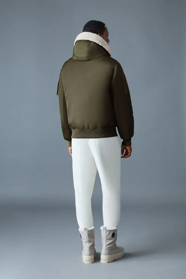 Mackage Mens Down Bomber August - Light Military