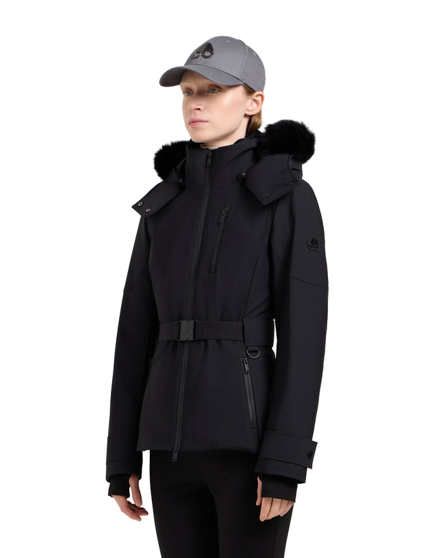 Moose Knuckles Womens Lite Jacket Willowbank 3Q - Black/Black