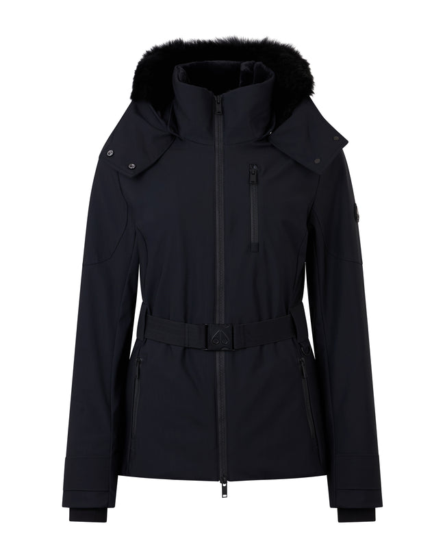 Moose Knuckles Womens Lite Jacket Willowbank 3Q - Black/Black