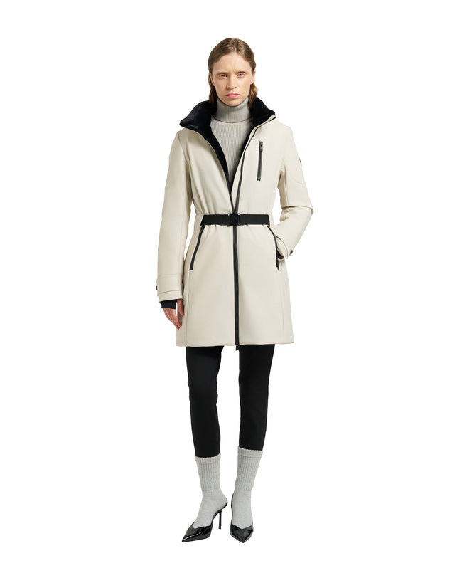 Moose Knuckles Womens Down *Parka Wingrove - Alabaster