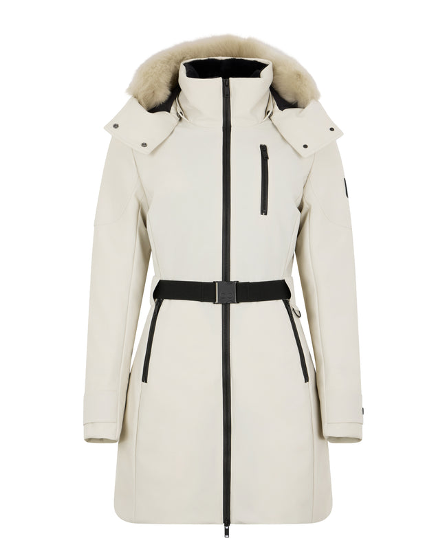 Moose Knuckles Womens Down *Parka Wingrove - Alabaster