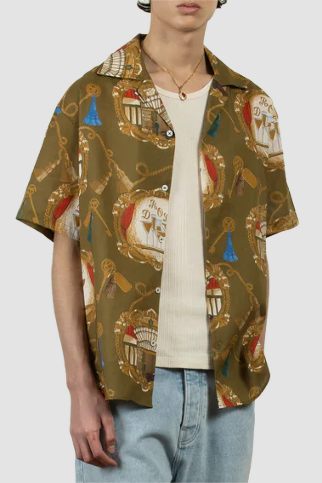 Drôle de Monsieur La Chemise Grand Hôtel Shirt - Light Khaki