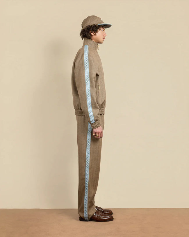 Drôle de Monsieur La Trackjacket Chevron Jacket - Brown