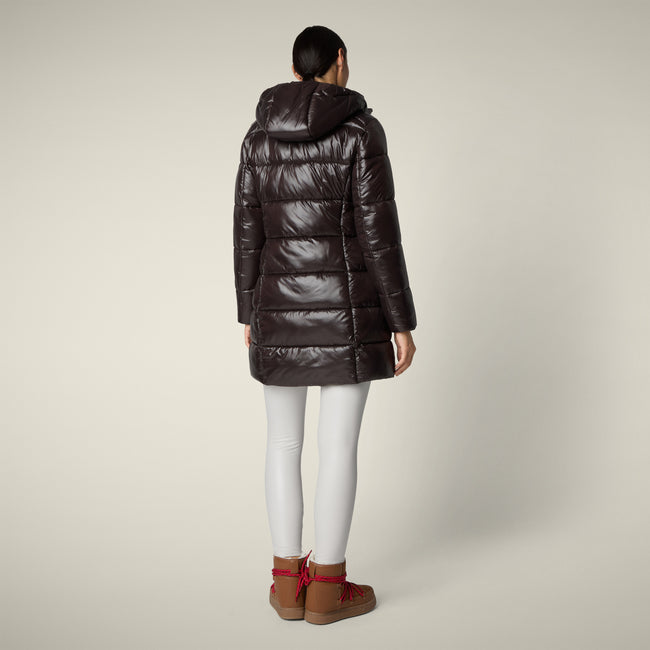 Save The Duck Womens Eco Jacket Ines - Brown/Black